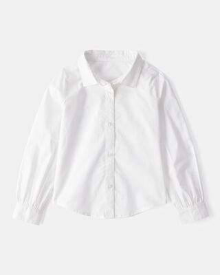 Product image 2 of Kid 2-Piece Button-Front Shirt & Sweater Vest Top - Pink/White