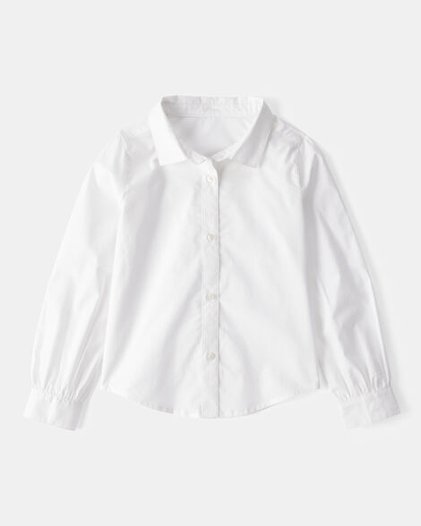 Product image 2 of Kid 2-Piece Button-Front Shirt & Sweater Vest Top - Pink/White