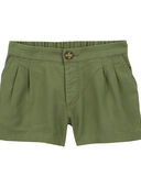 Green - Toddler Twill Shorts, Selected