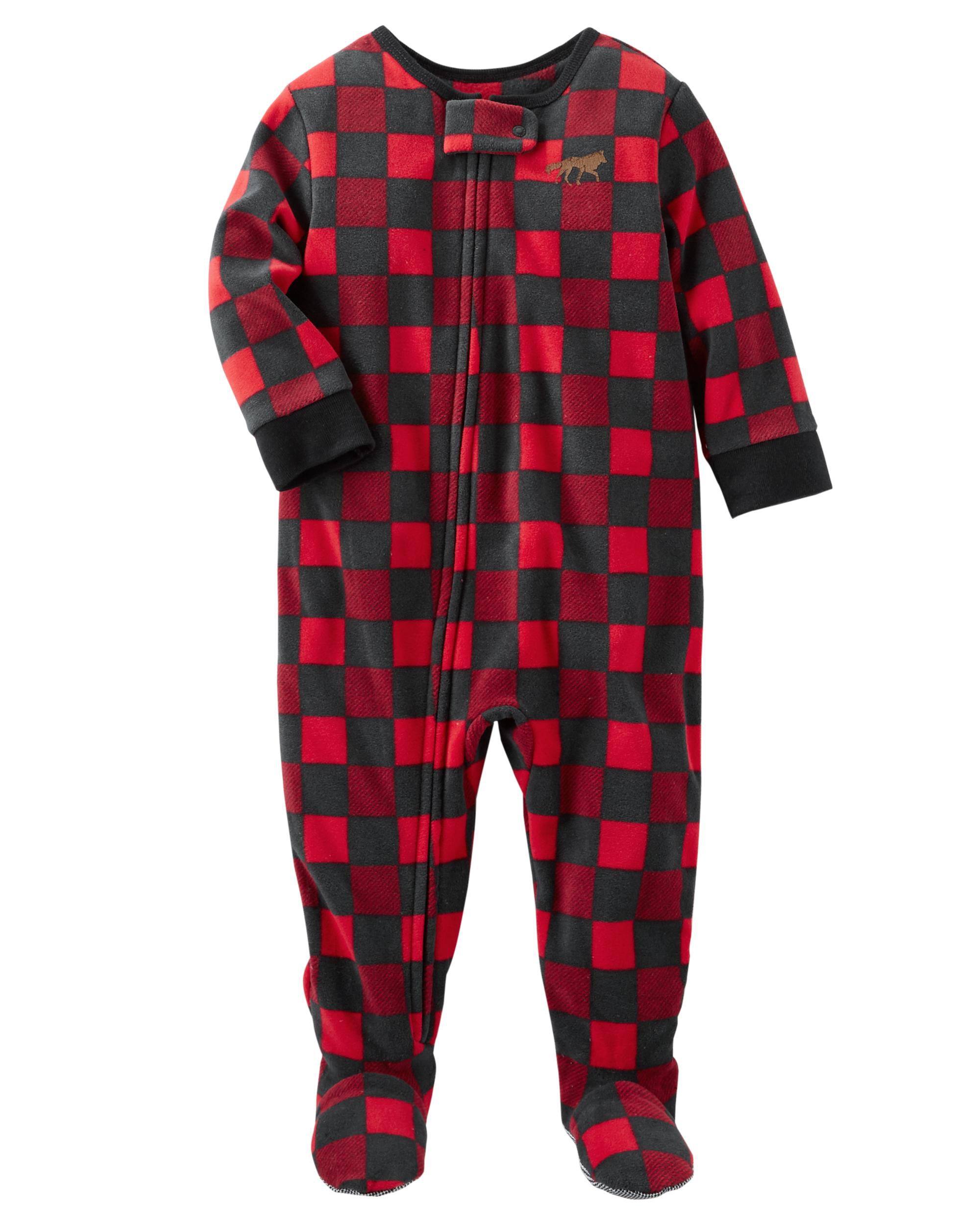 Carters plaid pajamas clearance