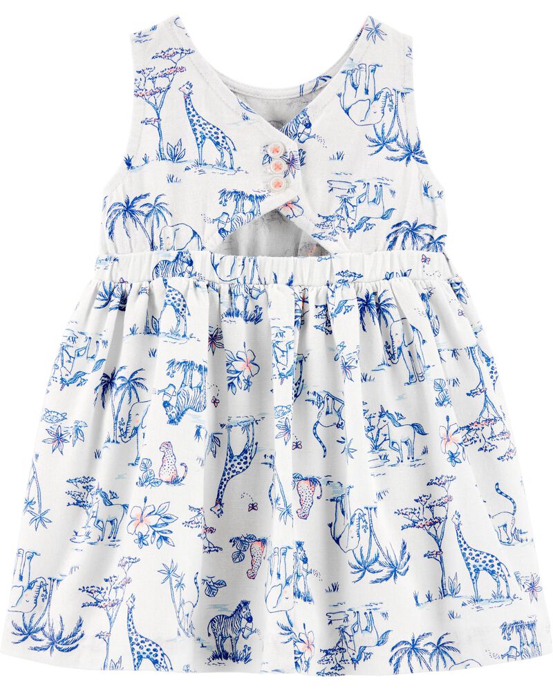 Safari Animal Linen Dress Carters Com