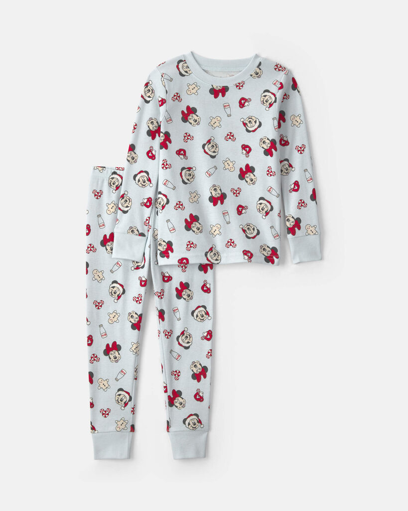 Carter's toddler 2-piece disney© mickey mouse christmas 100% cotton snug fit pajama set 2T Blue