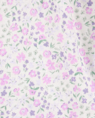 Product image 2 of Baby 4-Piece Floral Outfit Set - Purple - Purple