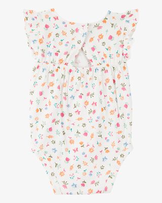 Product image 2 of Baby 2-Piece Floral Bodysuit & Diaper Cover Set - Pink