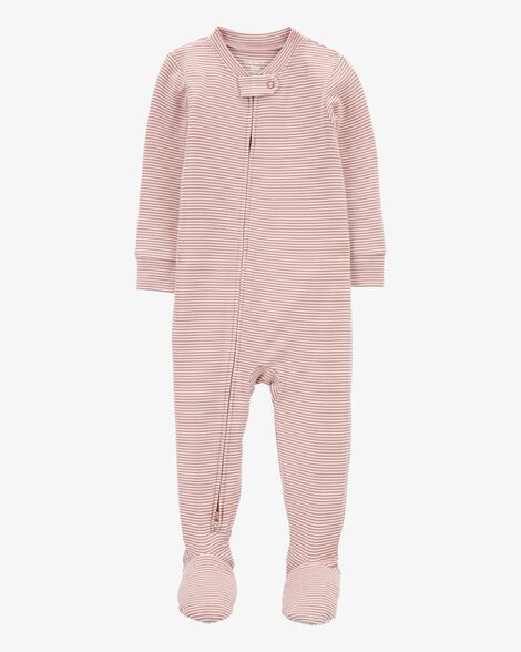  Product image 1 of Baby 1-Piece Striped PurelySoft Footie Pajamas