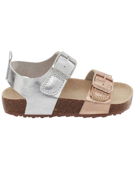  Product image 2 of Kid Buckle Faux Cork Sandals