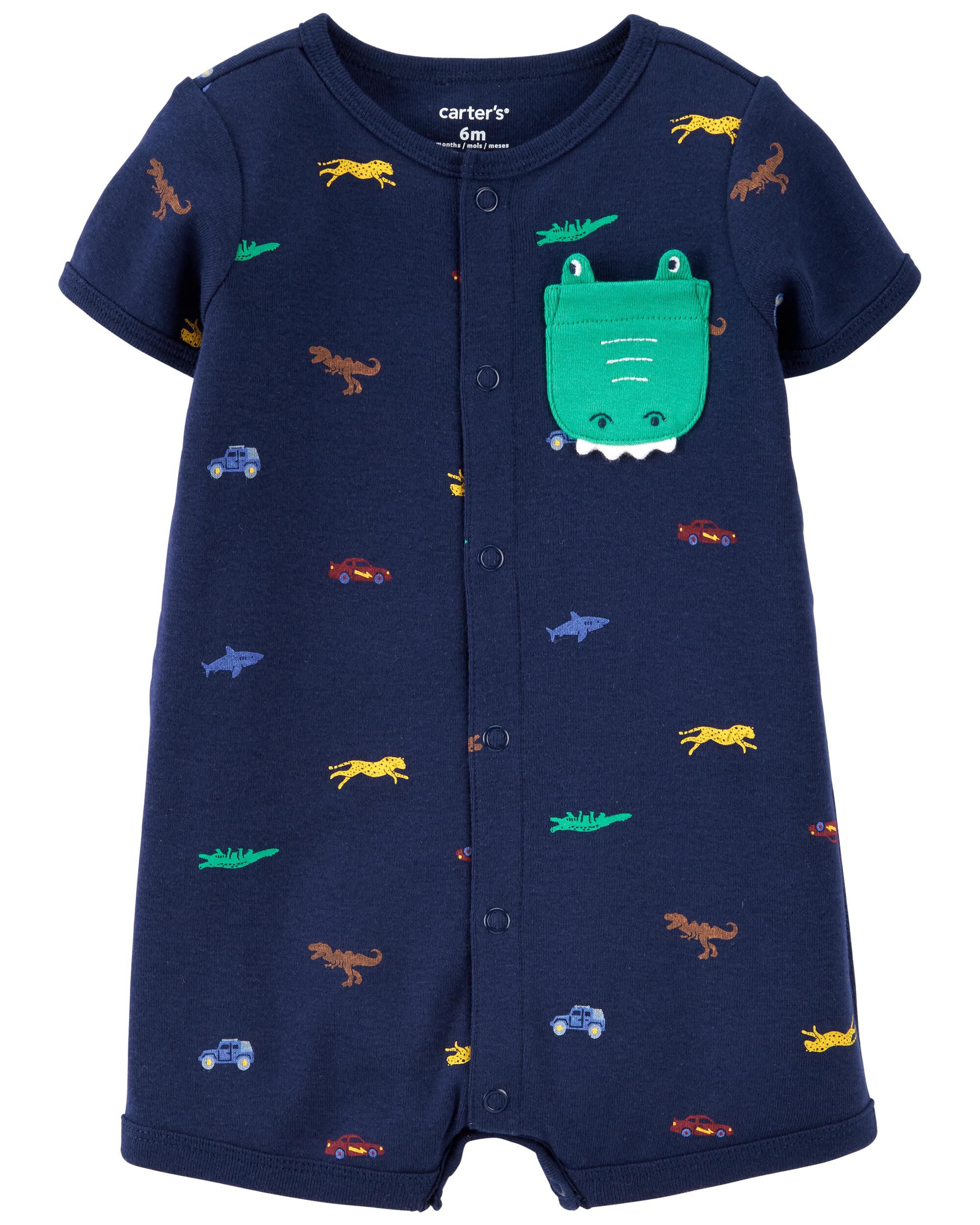 *DOORBUSTER* Pocket Snap-Front Romper