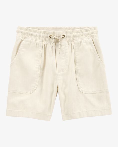  Product image 1 of Kid Pull-On Twill Shorts - Khaki