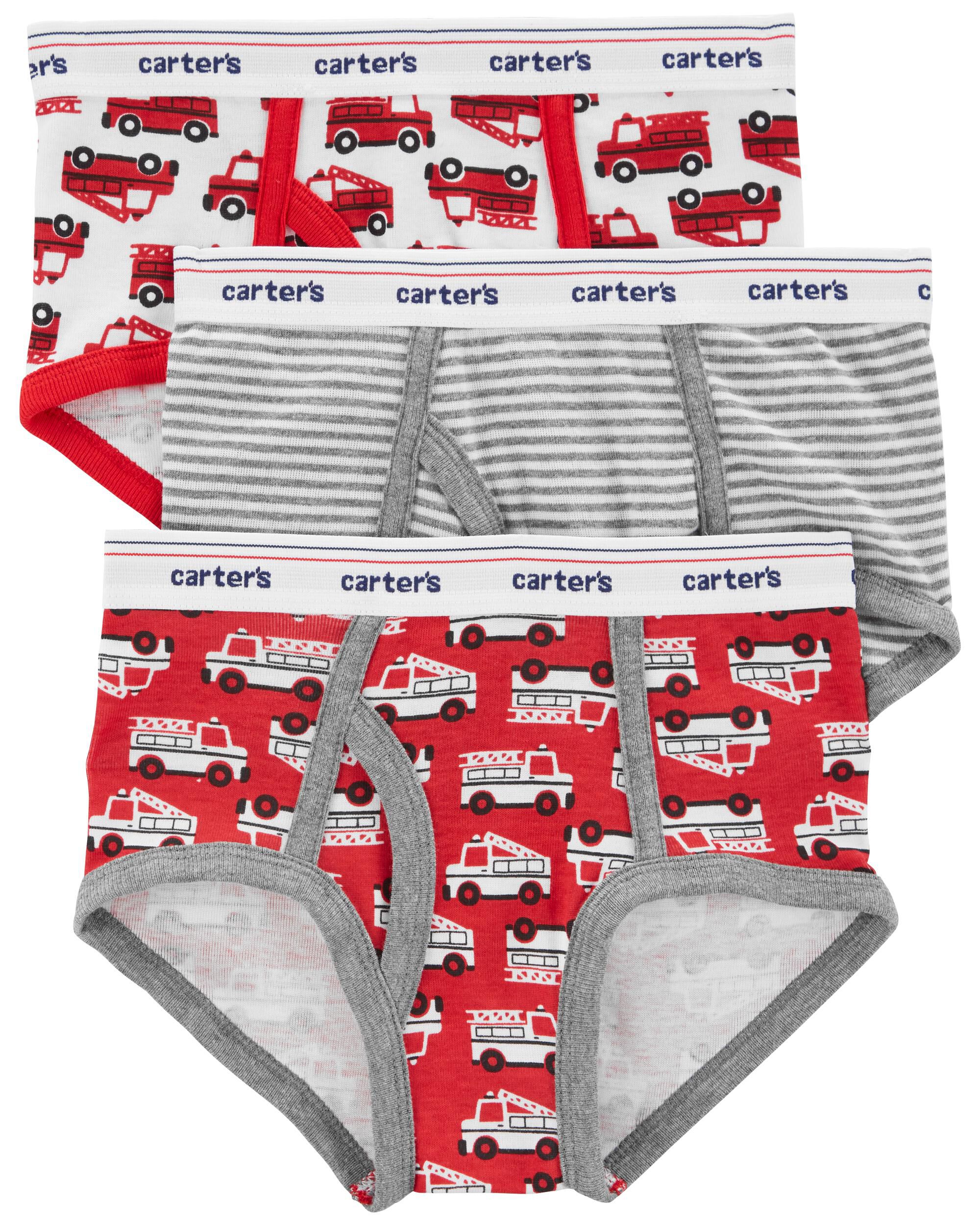 Carters Boy's 3 Pack Tag-Free Spaceship Briefs Size 2-3T NWT Free Shipping! 