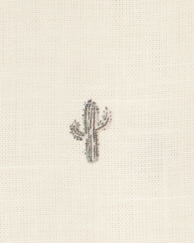 Product image 2 of Baby Boy 3-Piece Cactus Short & Hat Set - Ivory/Green