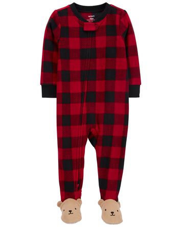 Baby 1-Piece Bear Fleece Footie Pajamas