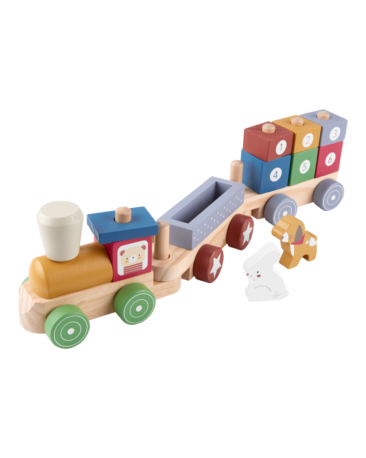 Toddler Wooden Train Set