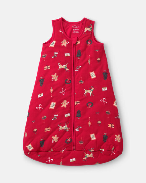 baby christmas 2-way zip purelysoft™ wearable blanket - red