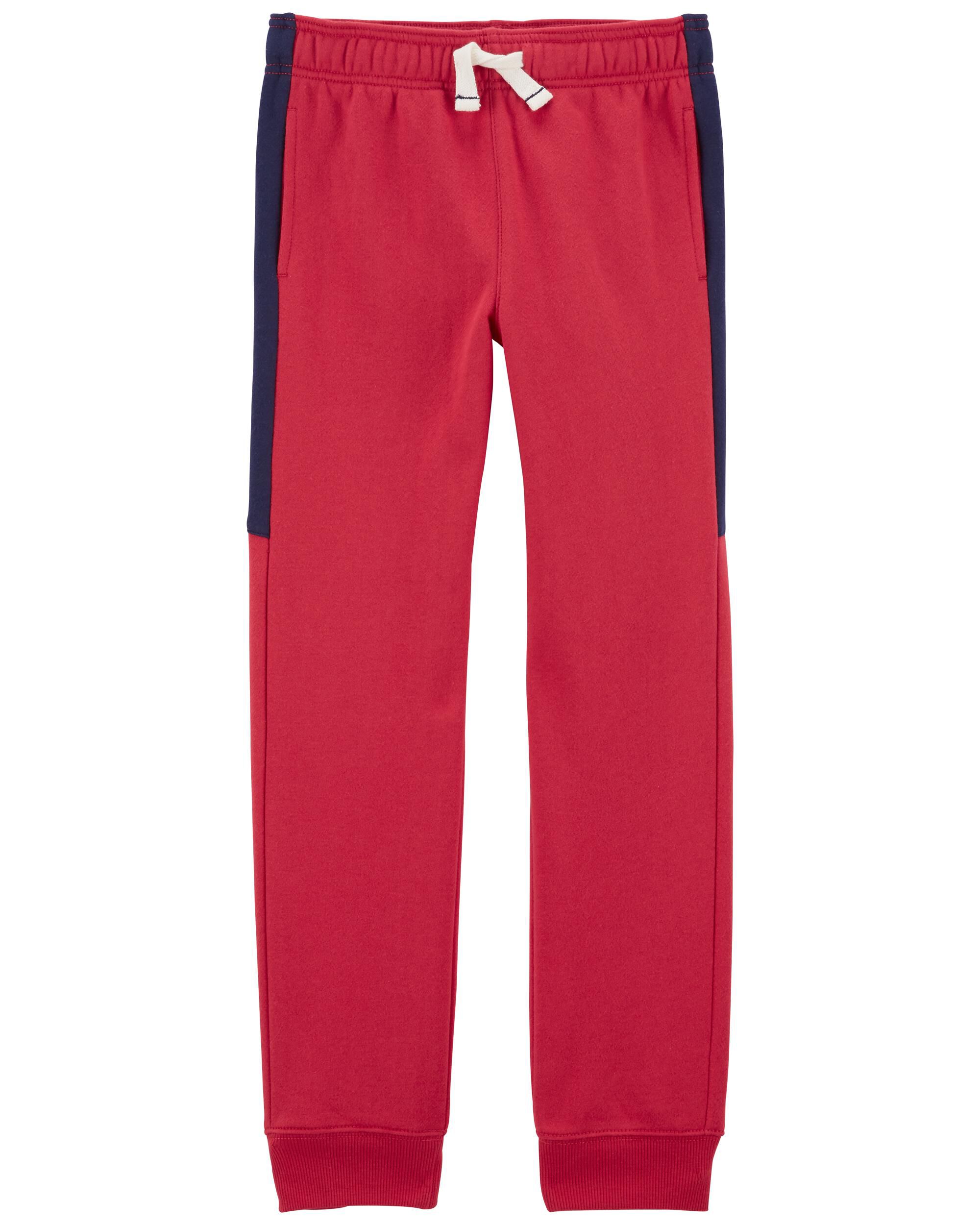 Red joggers boys new arrivals