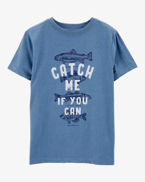 Product image 1 of Kid Fishing Graphic Tee - Blue