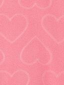 Pink - Baby 1-Piece Heart Fleece Footie Pajamas, Selected