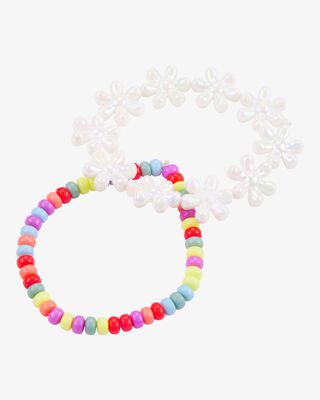 Product image 1 of 2-Pack Floral Beaded Bracelets