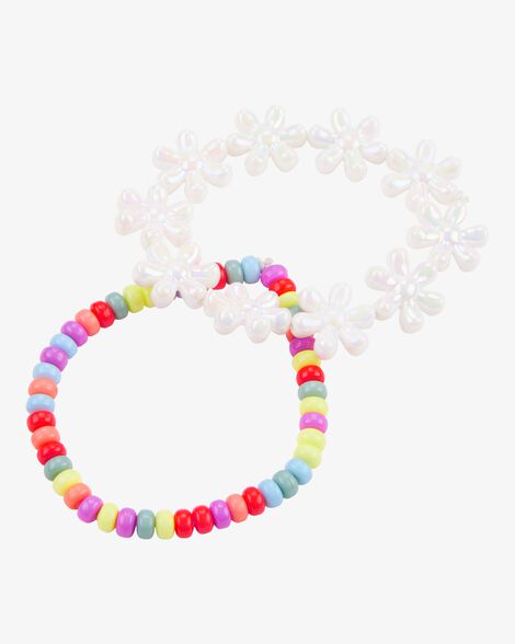  Product image 1 of 2-Pack Floral Beaded Bracelets