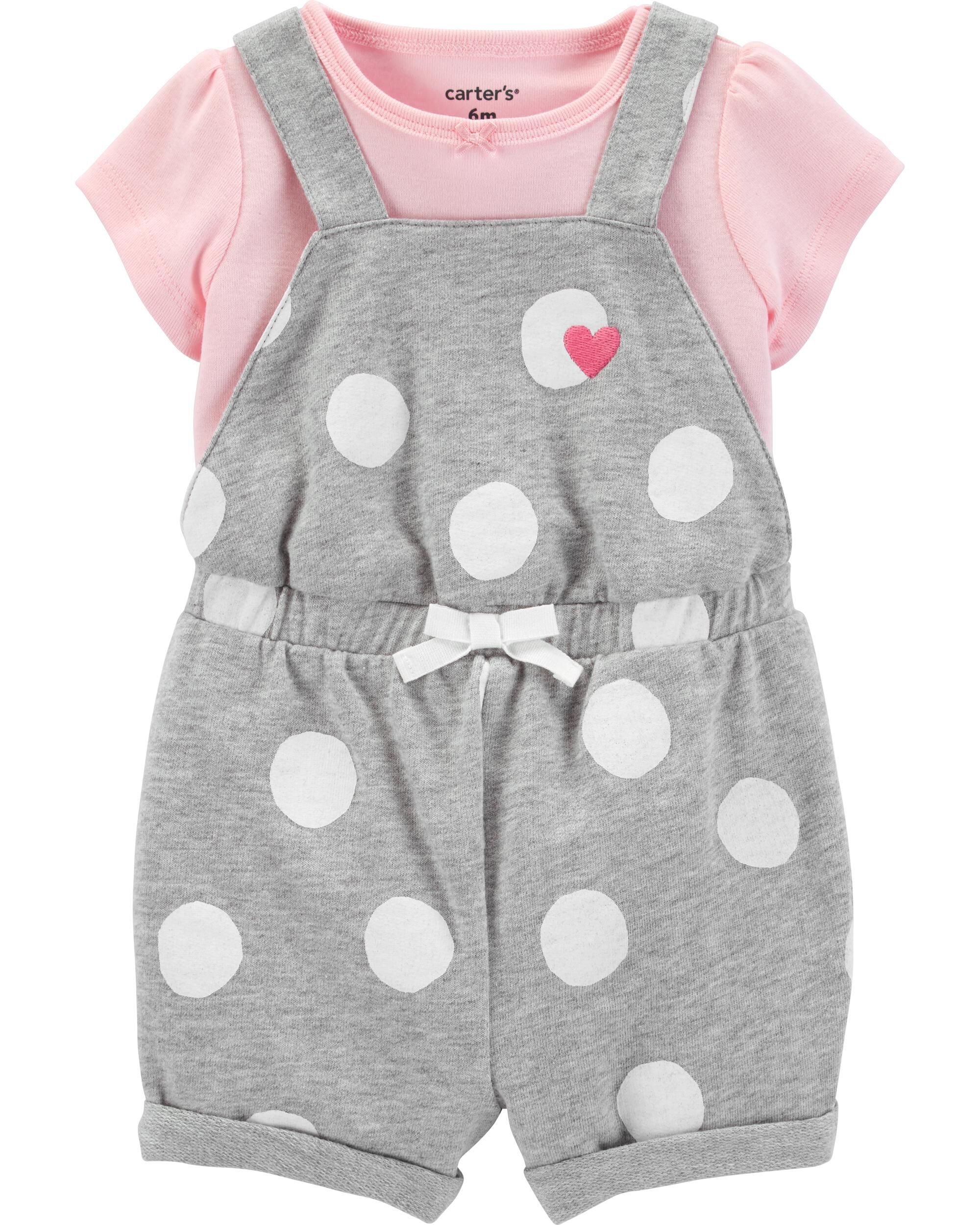 polka dot 2 piece outfit