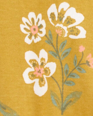 Product image 2 of Baby Floral 2-Way Zip Cotton Sleep & Play Pajamas