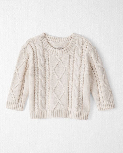 Baby Organic Cotton Cable Knit Sweater