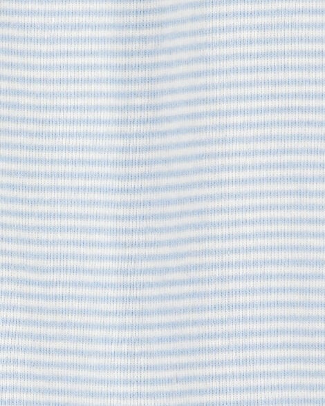 Product image 3 of Baby 2-Pack 2-Way Zip Cotton Sleep & Play Pajamas - Blue/White
