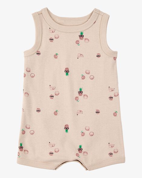 Product image 1 of Baby Boy Coconut Print Cotton Romper
