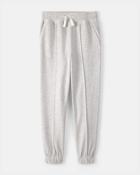 boys french terry joggers - heather grey