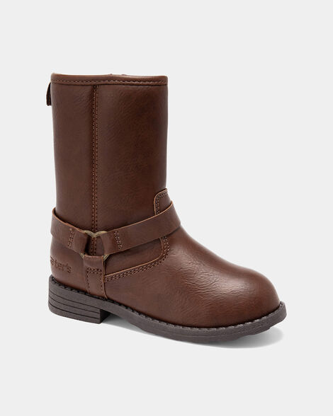 toddler girl fashion boots - brown