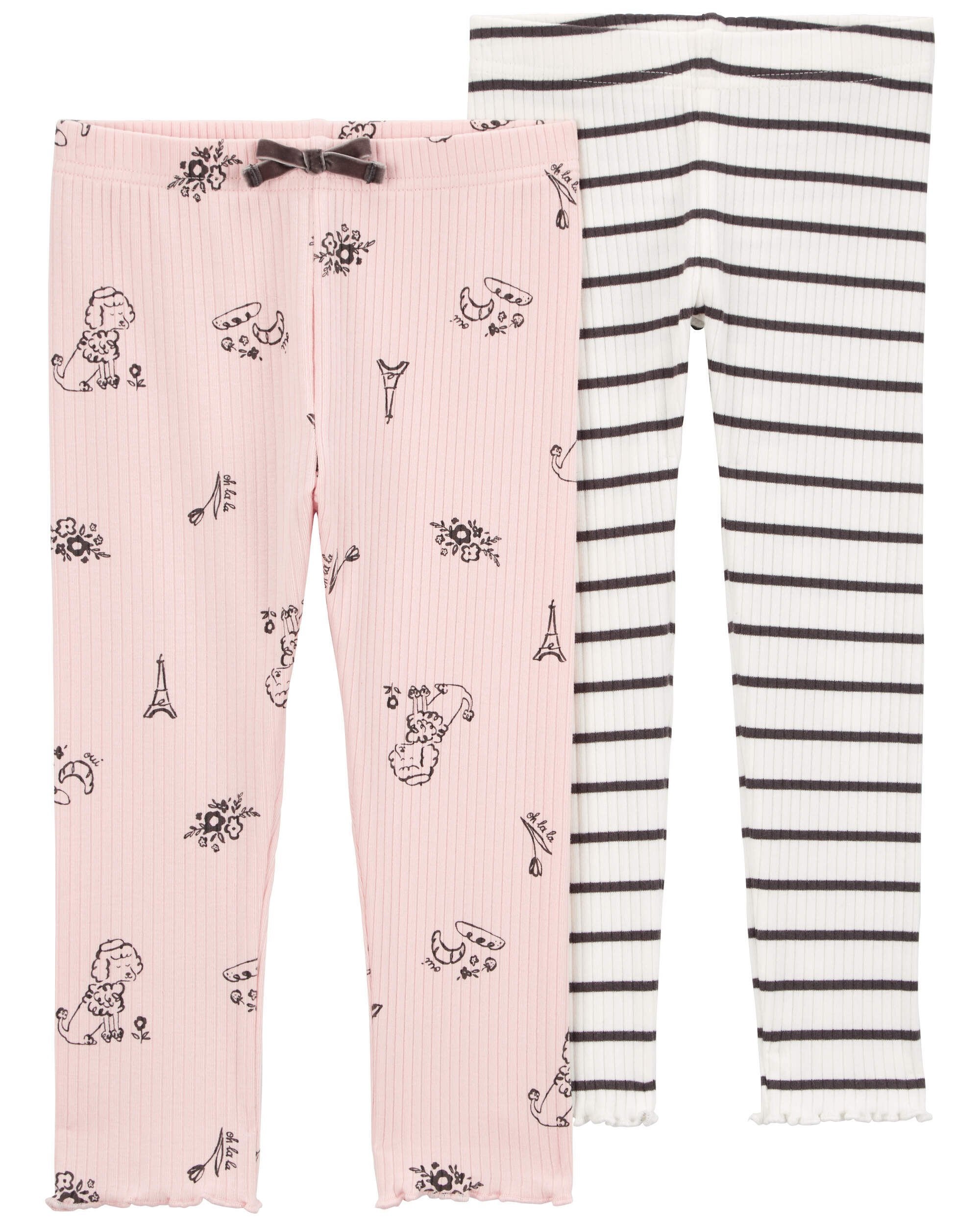 Toddler 2 Pack Printed Leggings Set Carter s Carter s