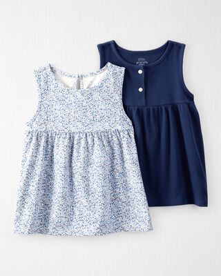 Product image 1 of Kid 2-Pack Organic Cotton Knit Tanks