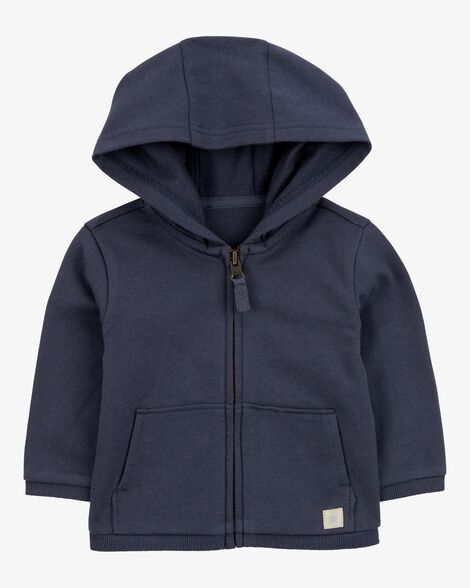  Product image 1 of Baby Zip-Up French Terry Hoodie - Navy