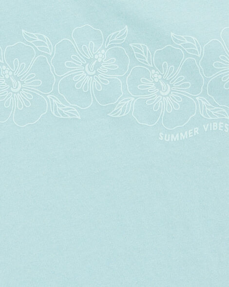  Product image 2 of Kid Flower Vintage Muscle Tank - Turquoise