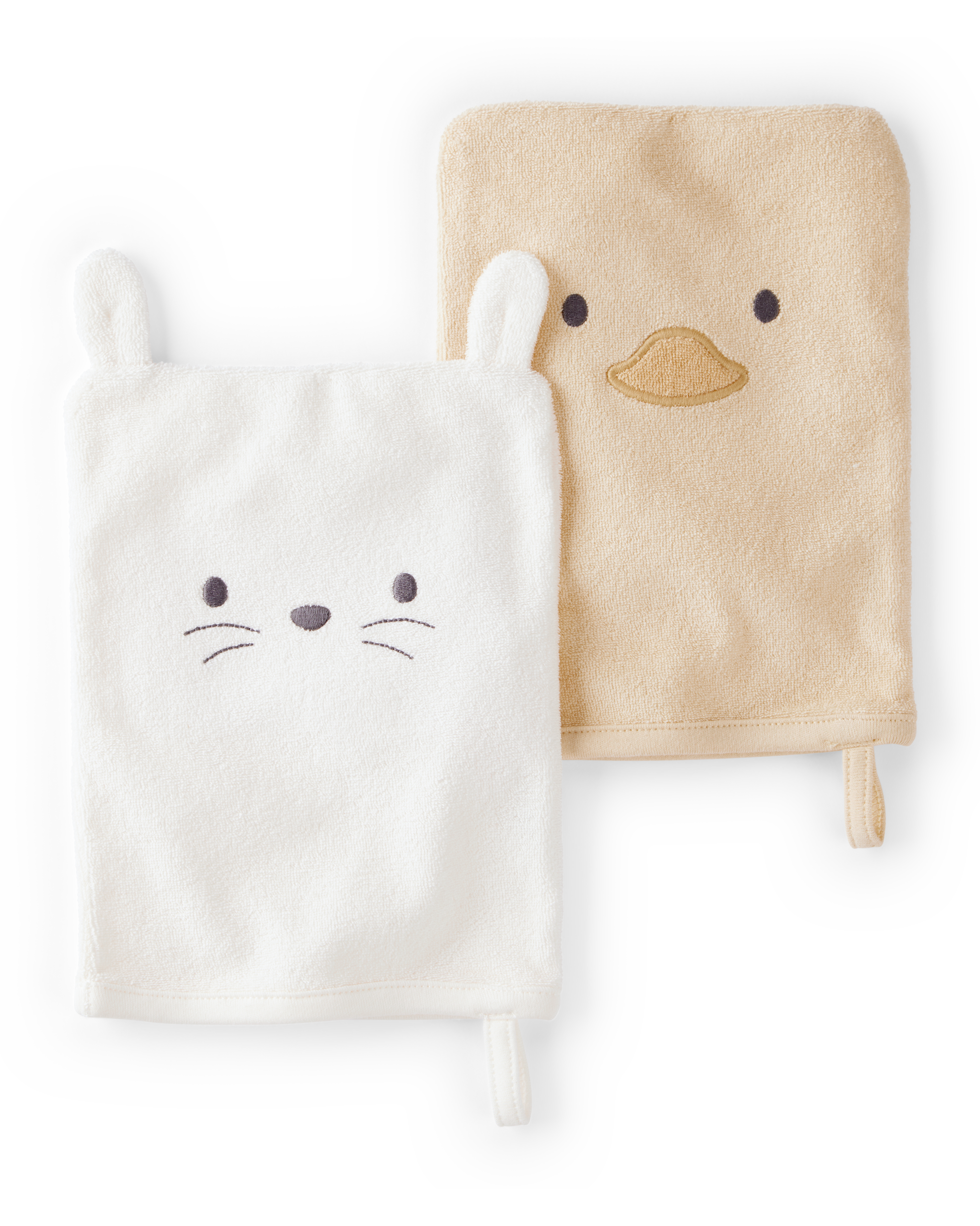 Baby 2-Pack Wash Cloths - Yellow