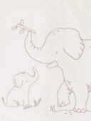 Grey/Ivory - Baby 4-Piece Elephant Outfit Set, Selected
