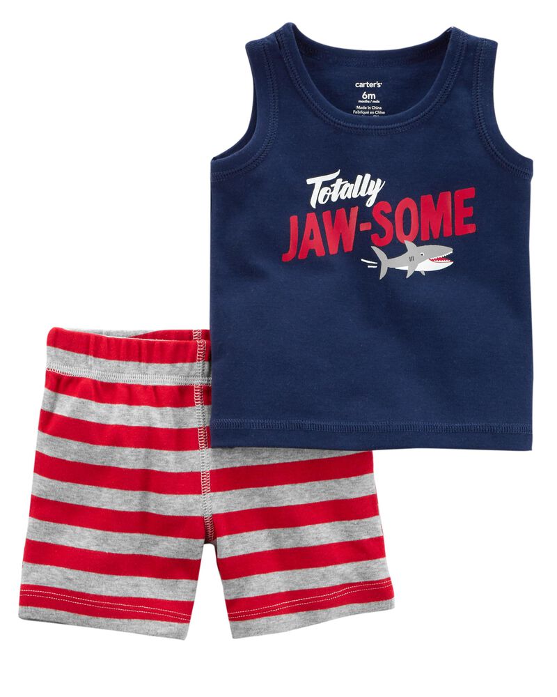 2 Piece Shark Tank Short Set Carters Com