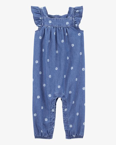  Product image 1 of Baby Floral Chambray Jumpsuit