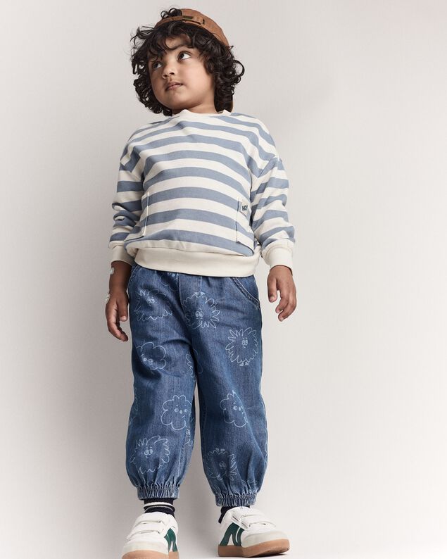 Product image 2 of Toddler Squish Jump Rope Jogger in Denim - Blue