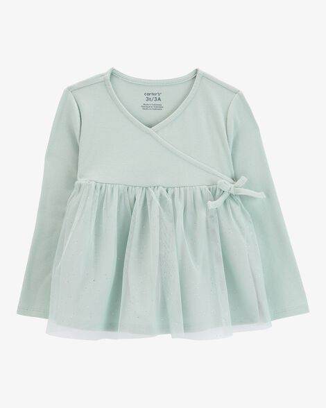  Product image 1 of Baby Glitter Tulle Wrap Top