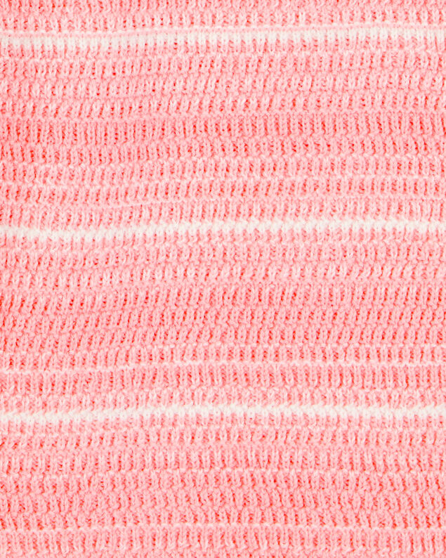 Product image 2 of Kid Striped Sweater Knit Romper - Orange