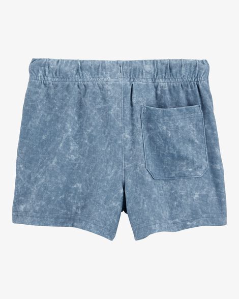  Product image 2 of Toddler Solid Pull-On Knit Shorts - Blue