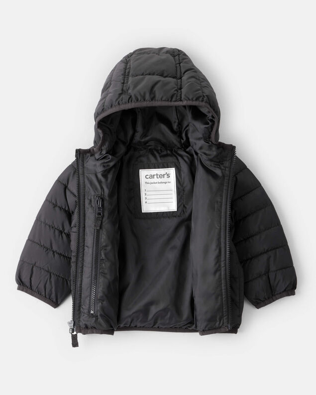 Product image 2 of Baby Hooded Puffer Jacket - Black
