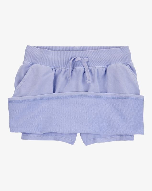 Product image 2 of Kid Active Drawstring French Terry Skort - Purple