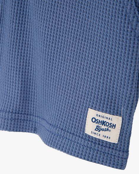 Product image 5 of Toddler Waffle Knit Drawstring Shorts -Blue