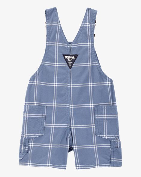  Product image 2 of Baby Boy Plaid Shortalls - Blue