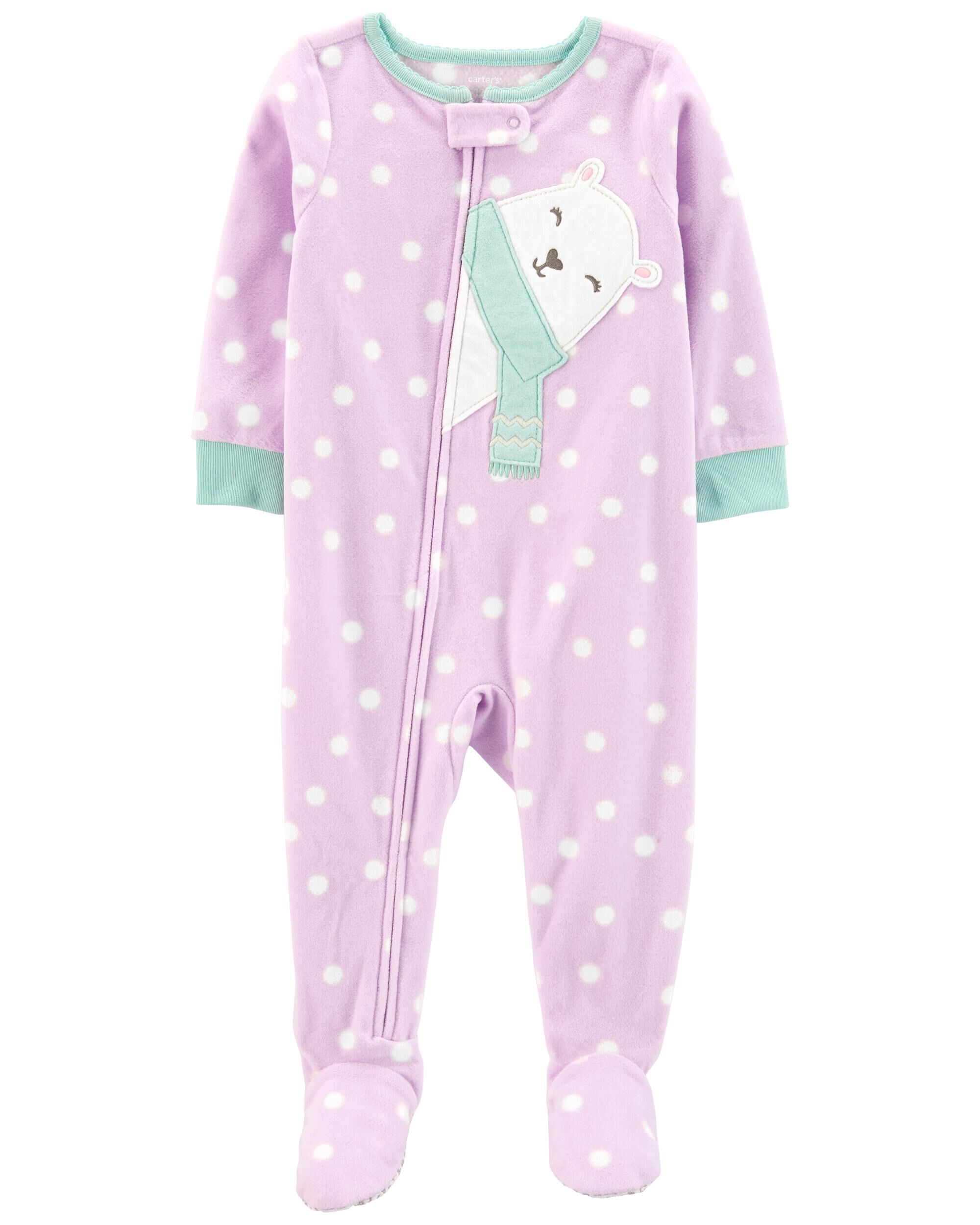 Just One You Carters Girls 9M NEW “Little Sister” One Piece Footed Pajamas L6 