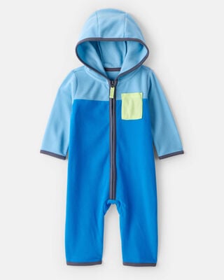 Baby Boy 1-Piece Disney© Winnie the Pooh Pram Snowsuit - Yellow/Cream