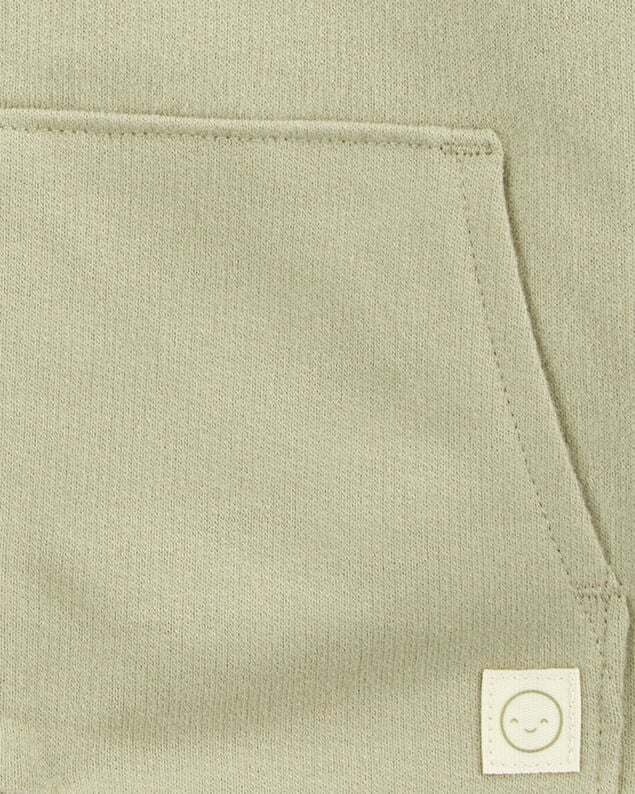Product image 2 of Baby Zip-Up French Terry Hoodie - Green