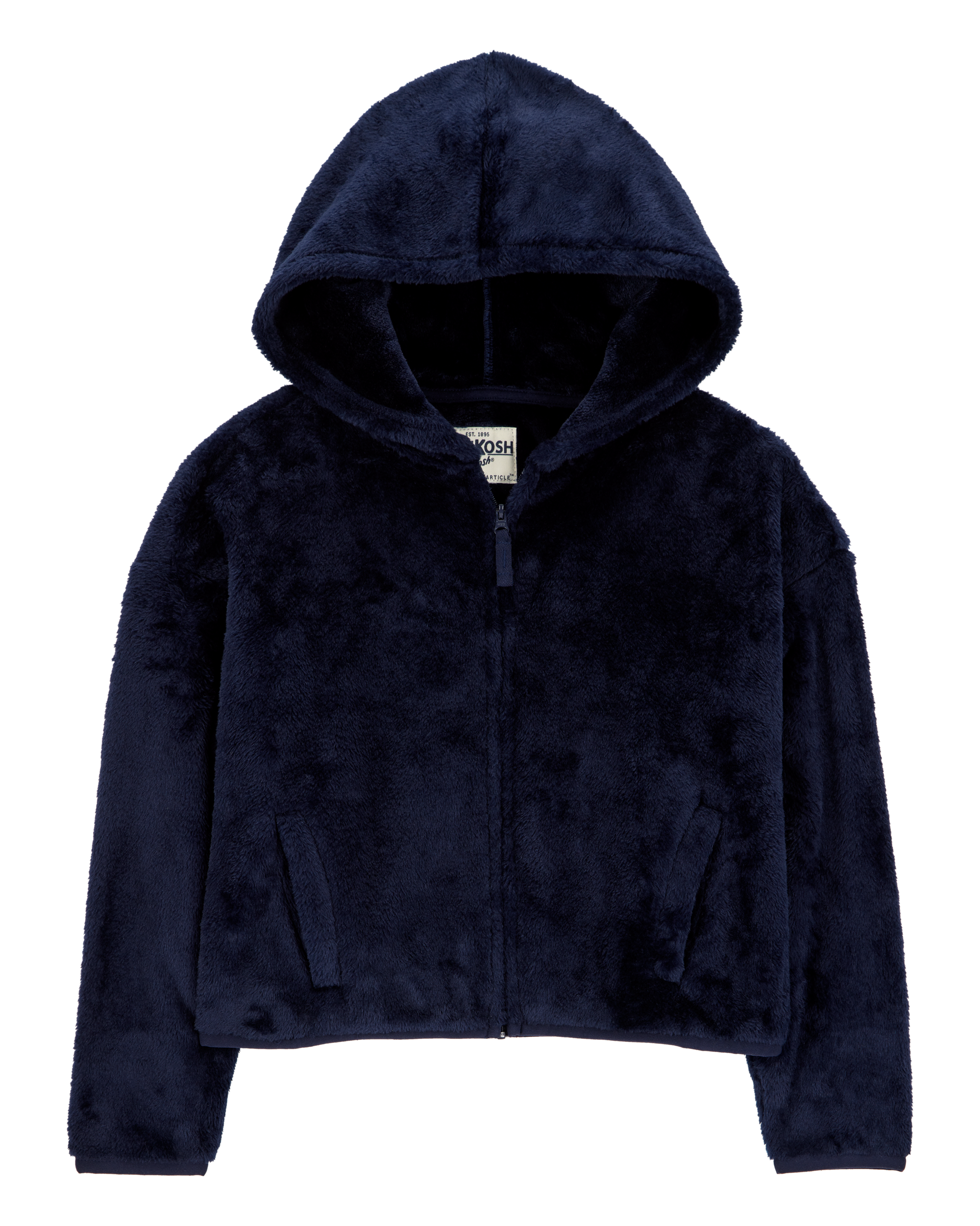 Kid Sherpa Uniform Hooded Jacket - Navy