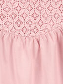 Pink - Kid Crochet Sleeveless Top, Selected